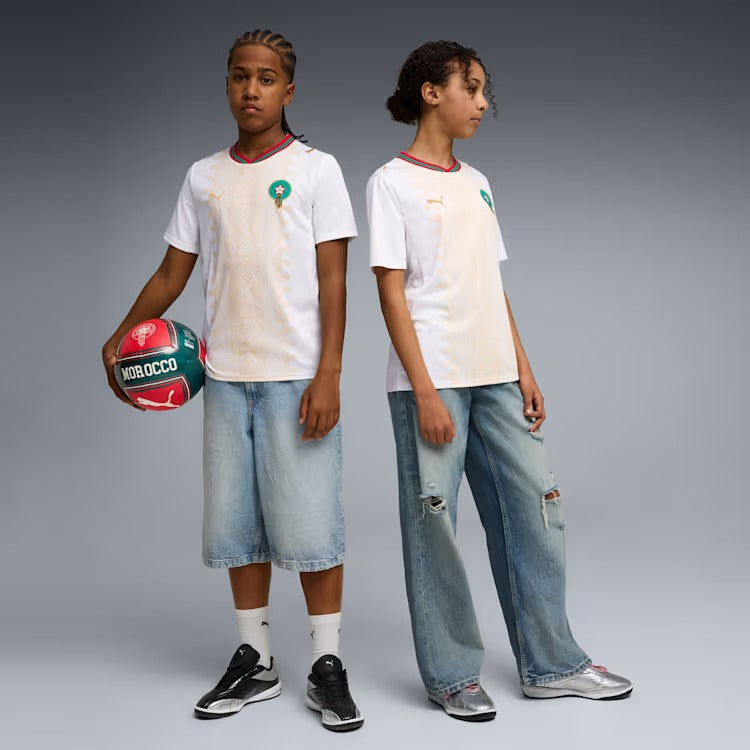 Morocco World Cup 2026 Away Kids Kit