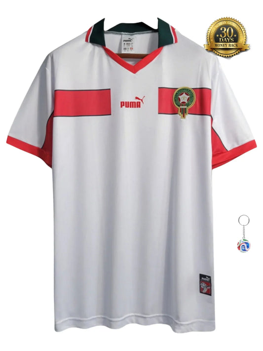 Morocco Away White Retro Jersey 1998