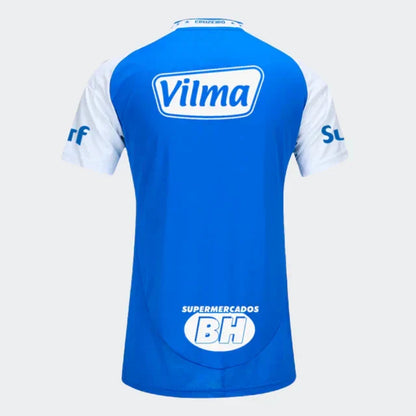 Cruzeiro Women's adidas  2025/26 Home Jersey with Sponsor Logos