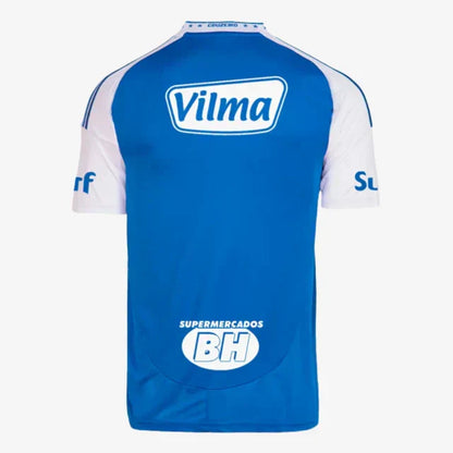 Cruzeiro Adidas 2025/26 Home Jersey with Sponsor Logos