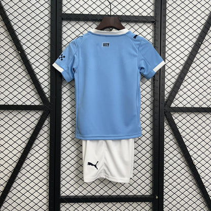 Manchester City 2025/26 home Kit Kids