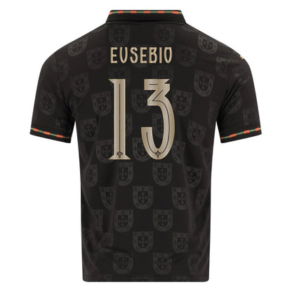 Portugal World Cup Fan Jersey Black Panther 2026 - #7 Ronaldo, #13 Eusebio, #8 B. Fernandes