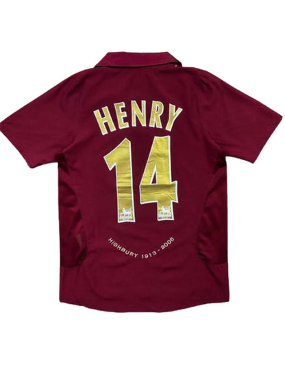 HENRY #14 Arsenal Retro Jersey Home 2005/06