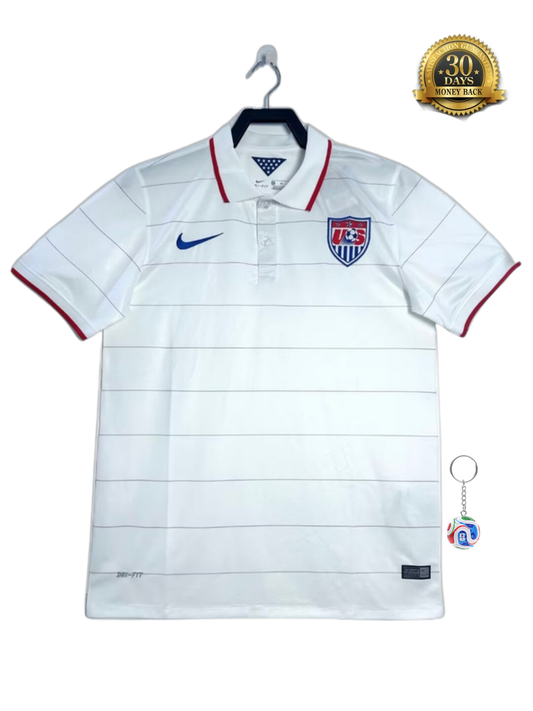 USA 2014 White Jersey - Retro Version