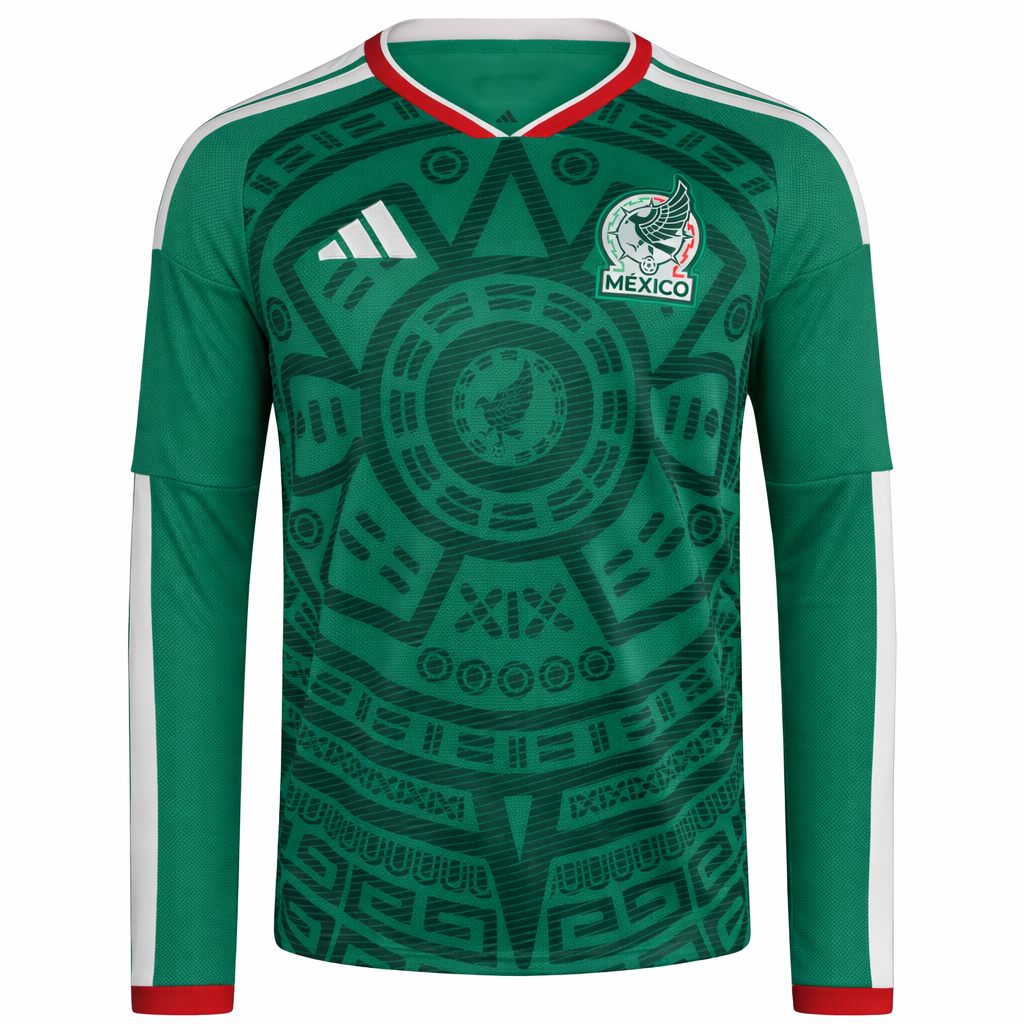 Mexico 26/27 Home Jersey - Long Sleeve
