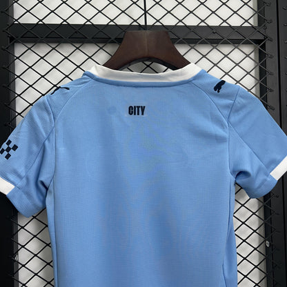 Manchester City 2025/26 home Kit Kids